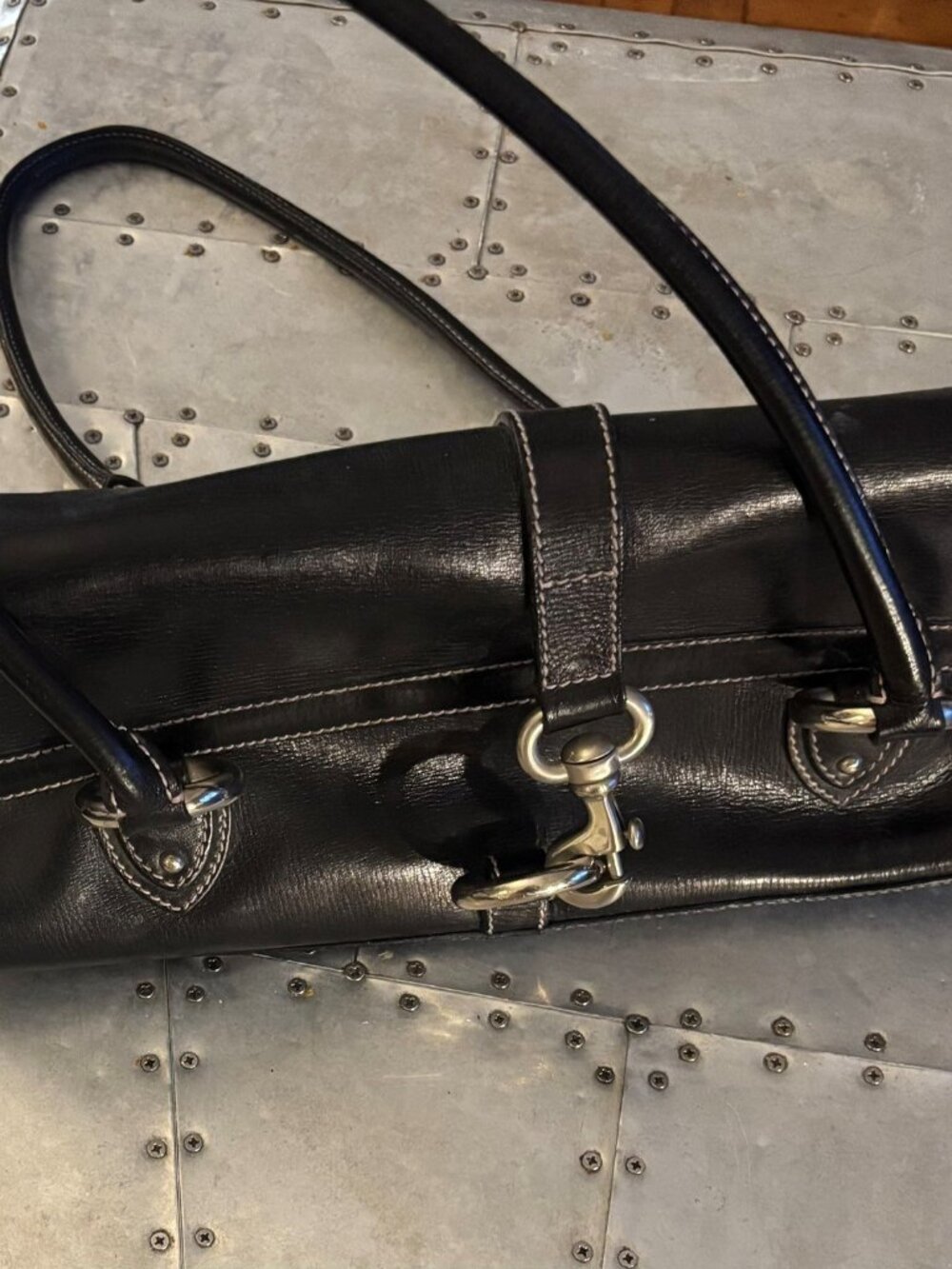 MARC JACOBS BLACK LEATHER BAG - Picture 5 of 12